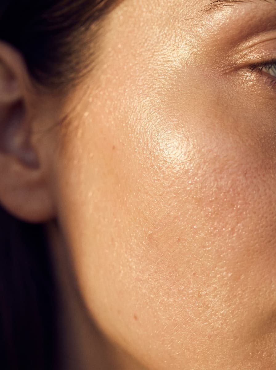 Luminous hydrated cheek
