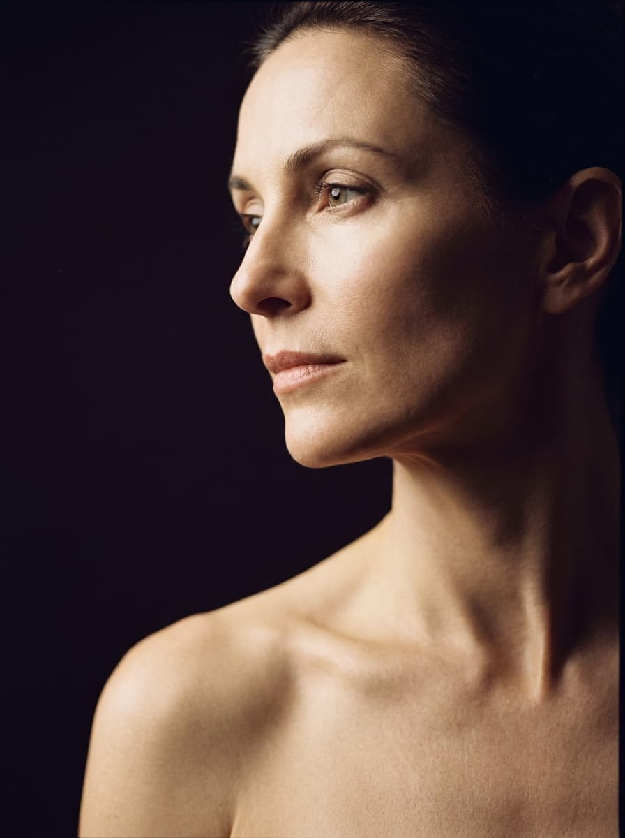 Profile beauty portrait