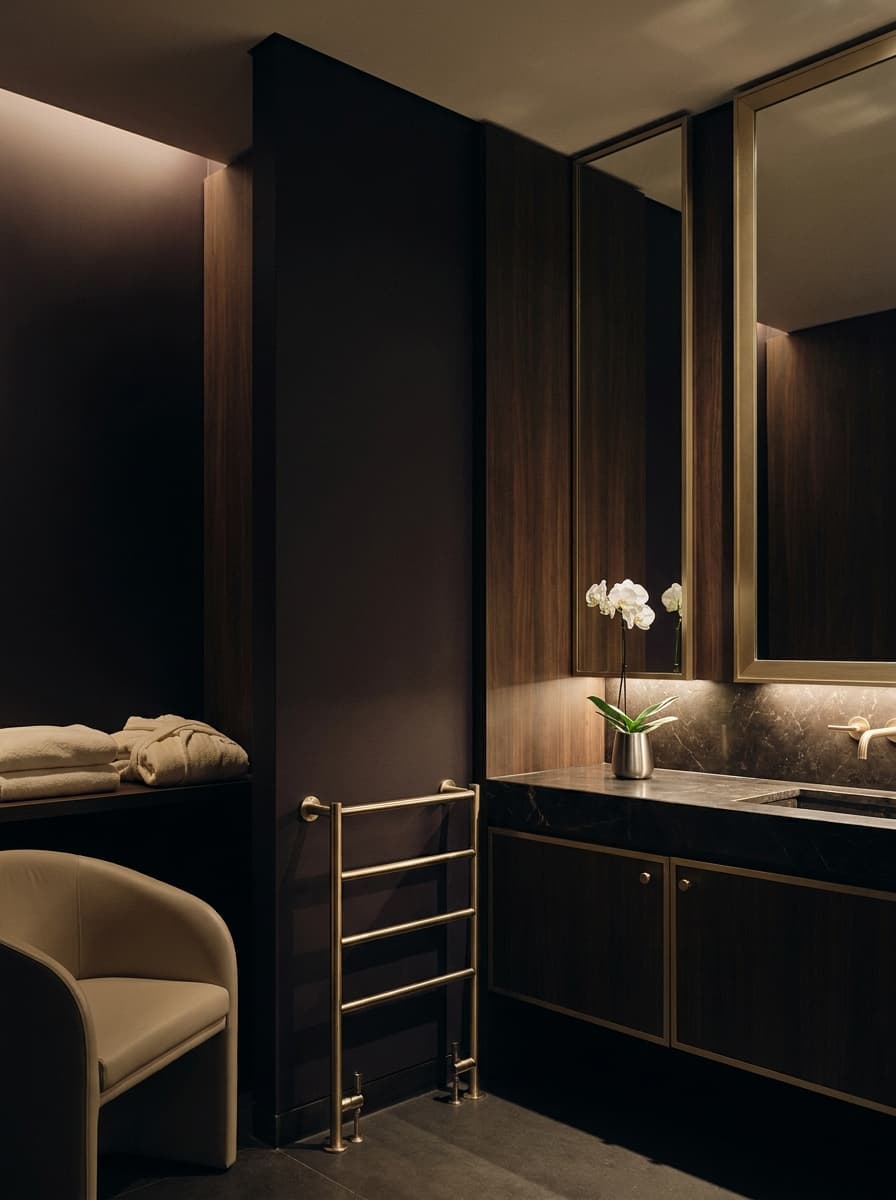 Maison Aesthetica private suite at night