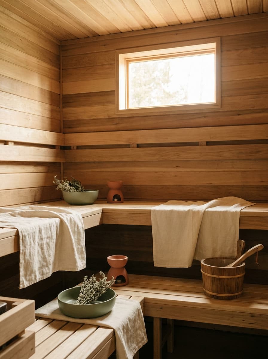 Cedar sauna