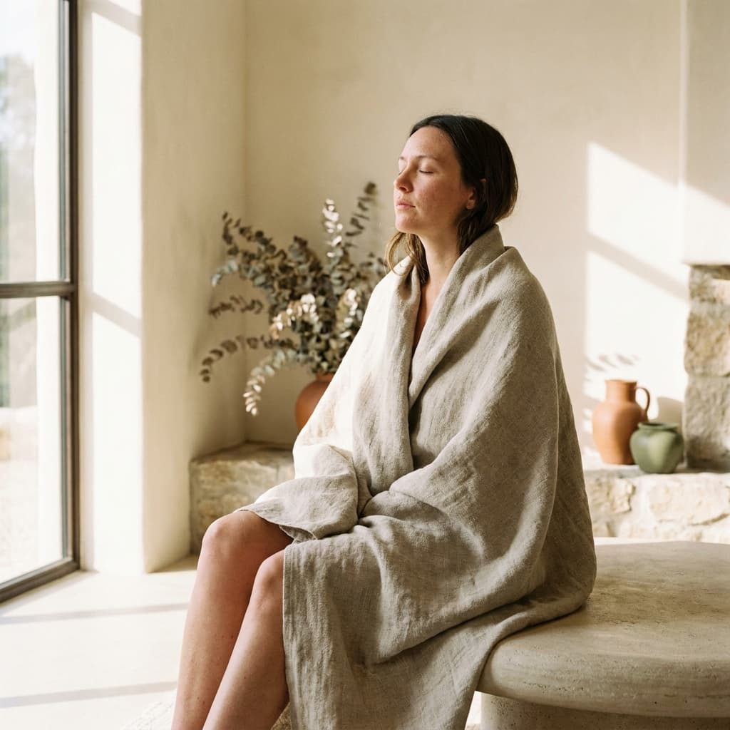 A calm moment in the spa